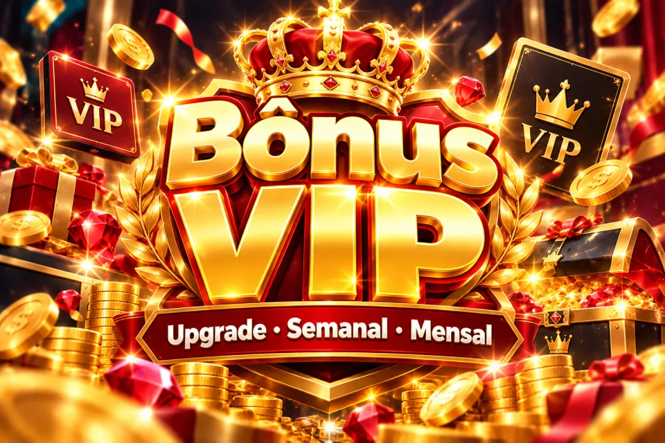 Bônus VIP: Upgrade, Semanal e Mensal no APP agjogo